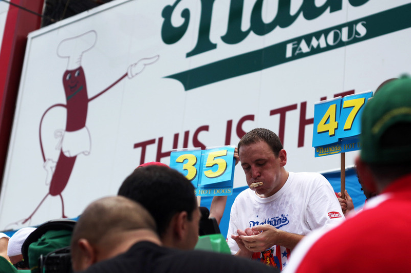 Illustration for article titled The Nathan's 4th of July Hot Dog Eating Contest Is America